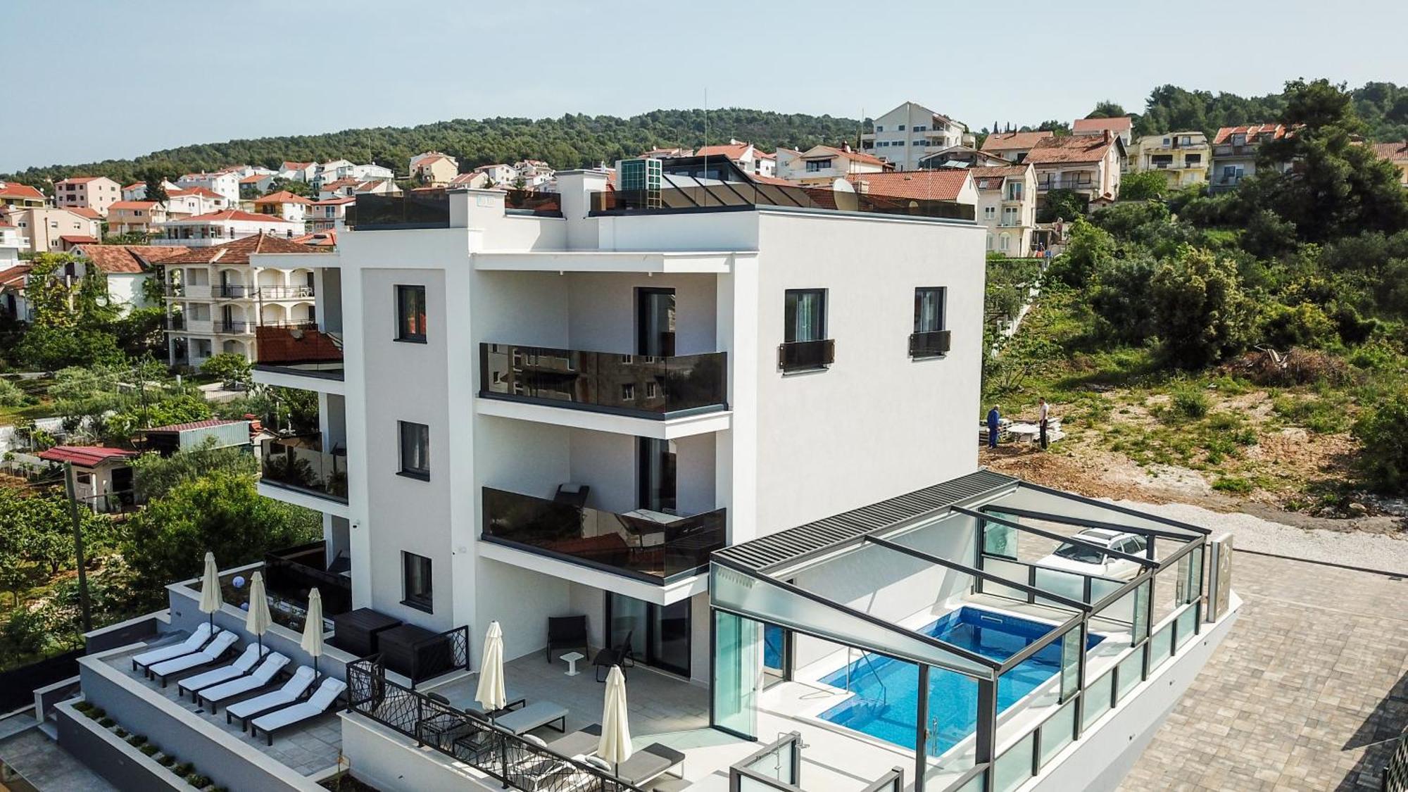 Villa 23 B Heated Pool Trogir Extérieur photo